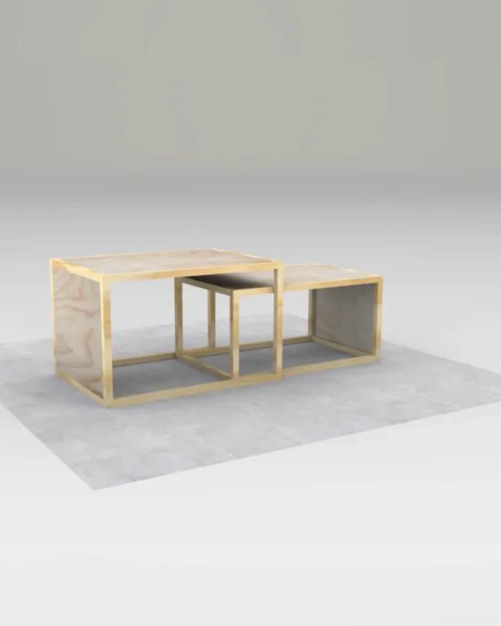 Timber Frame Display Table Set