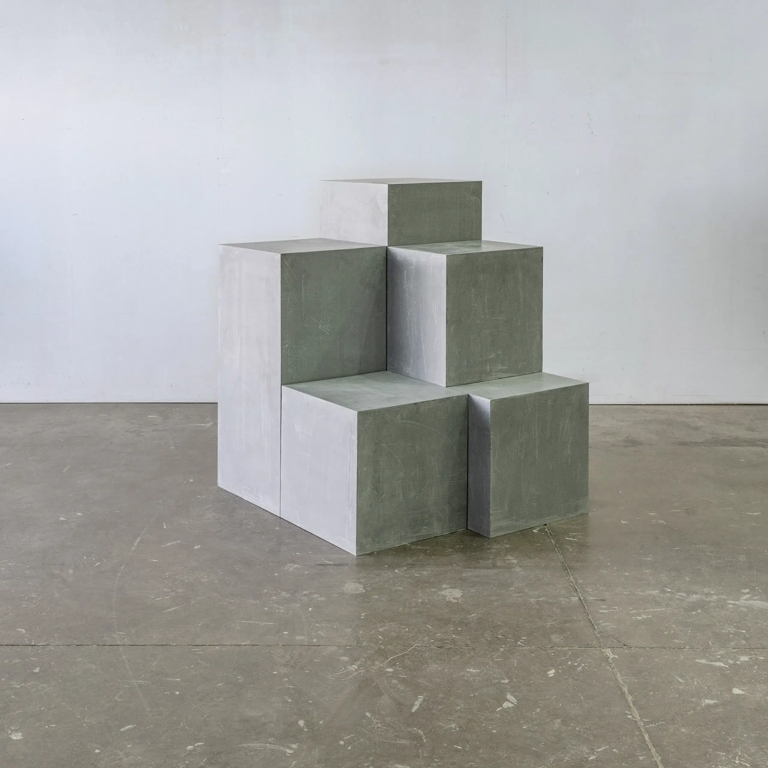 Concrete Look Painted Plinth / Box 5 Concrete Look Painted Plinth
