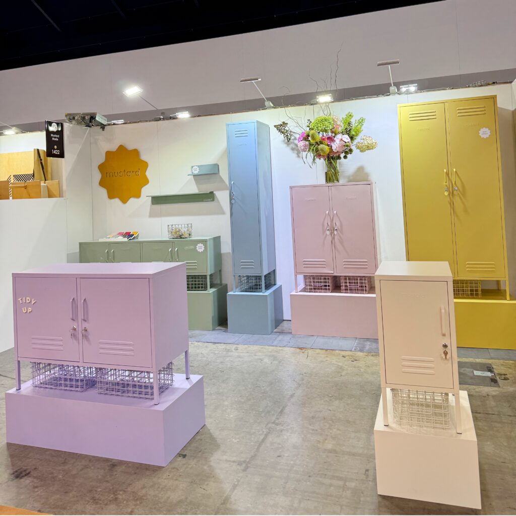 the power of branding: mustard made custom painted plinths