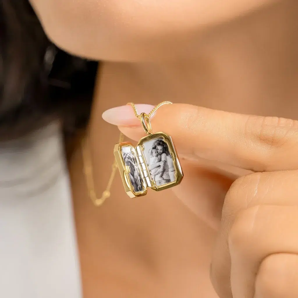 What We’re Gifting This Mother’s Day 17 Mother's Day 2026 - francesca Collections - amata bevel locket