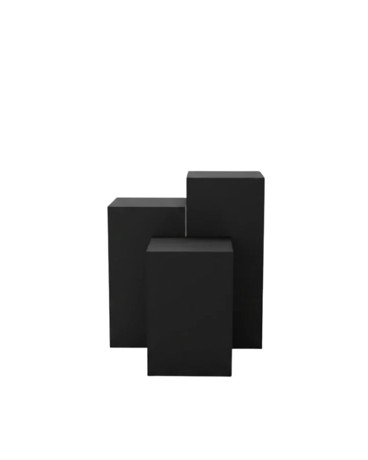 Black Painted Display Plinth Set
