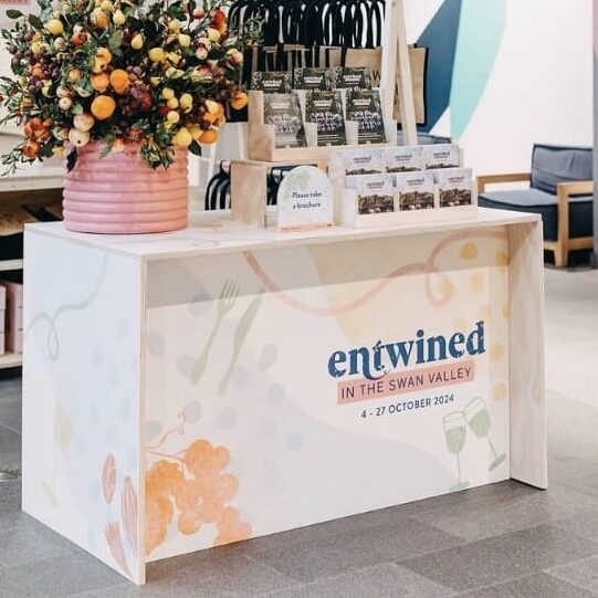 Market Stall Co Folding Counter, Branded, Duo Creative