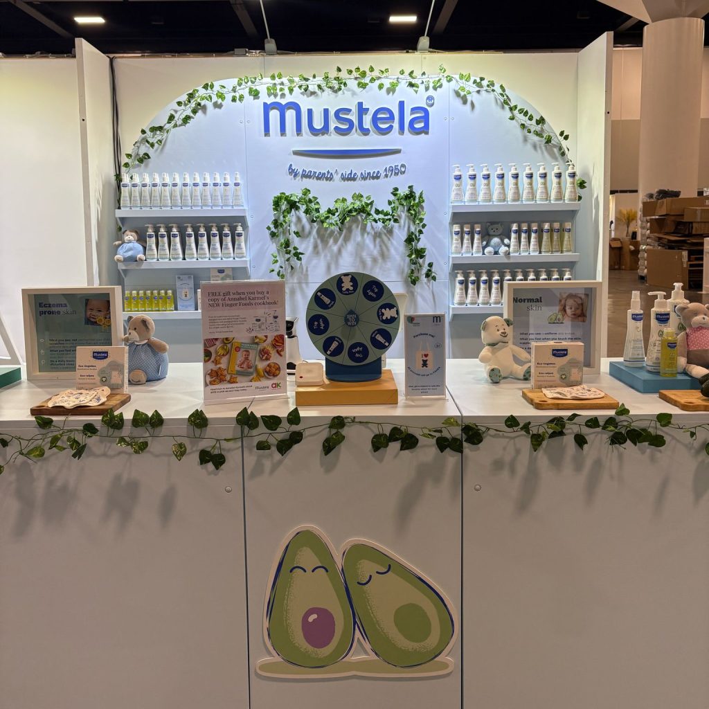 Own Your Display Setup - mustela custom purchase expo stand