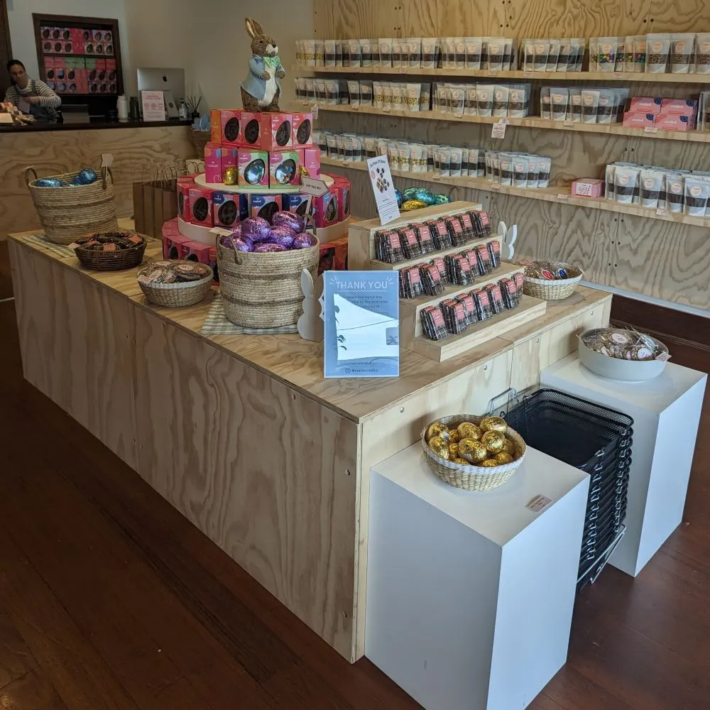 coated chocolate easter pop-up