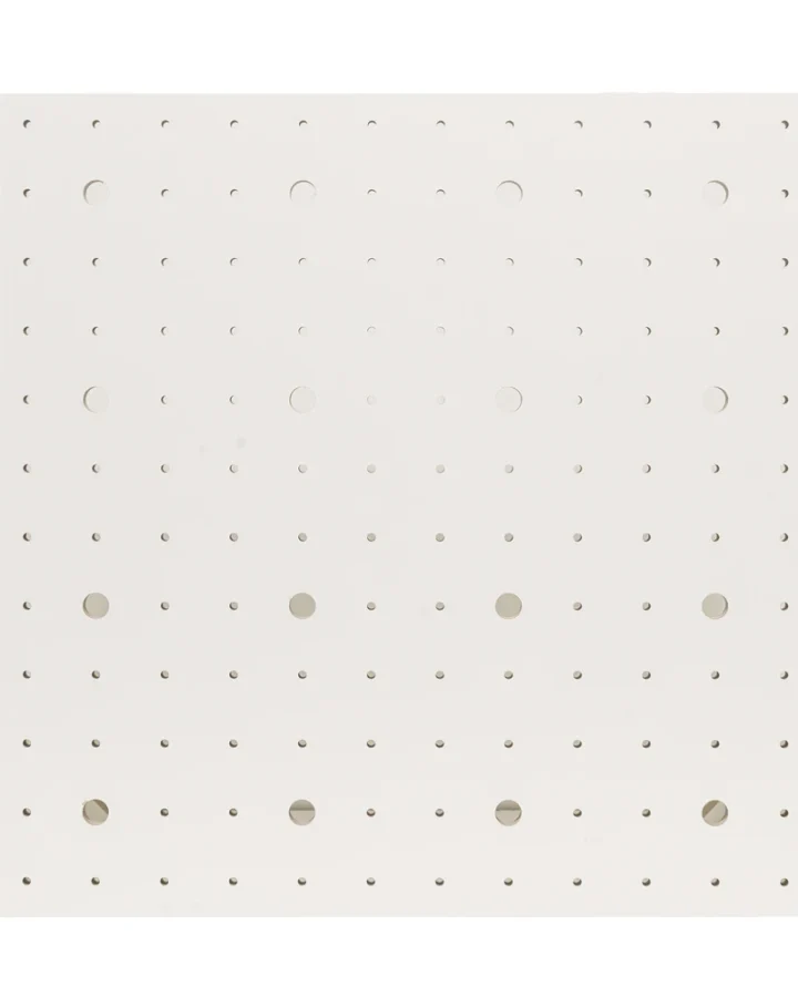 6mm and 19mm Combo White Pegboard Panels