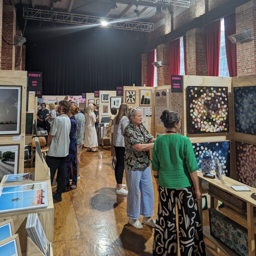 ply walling system used for the inner west art fair