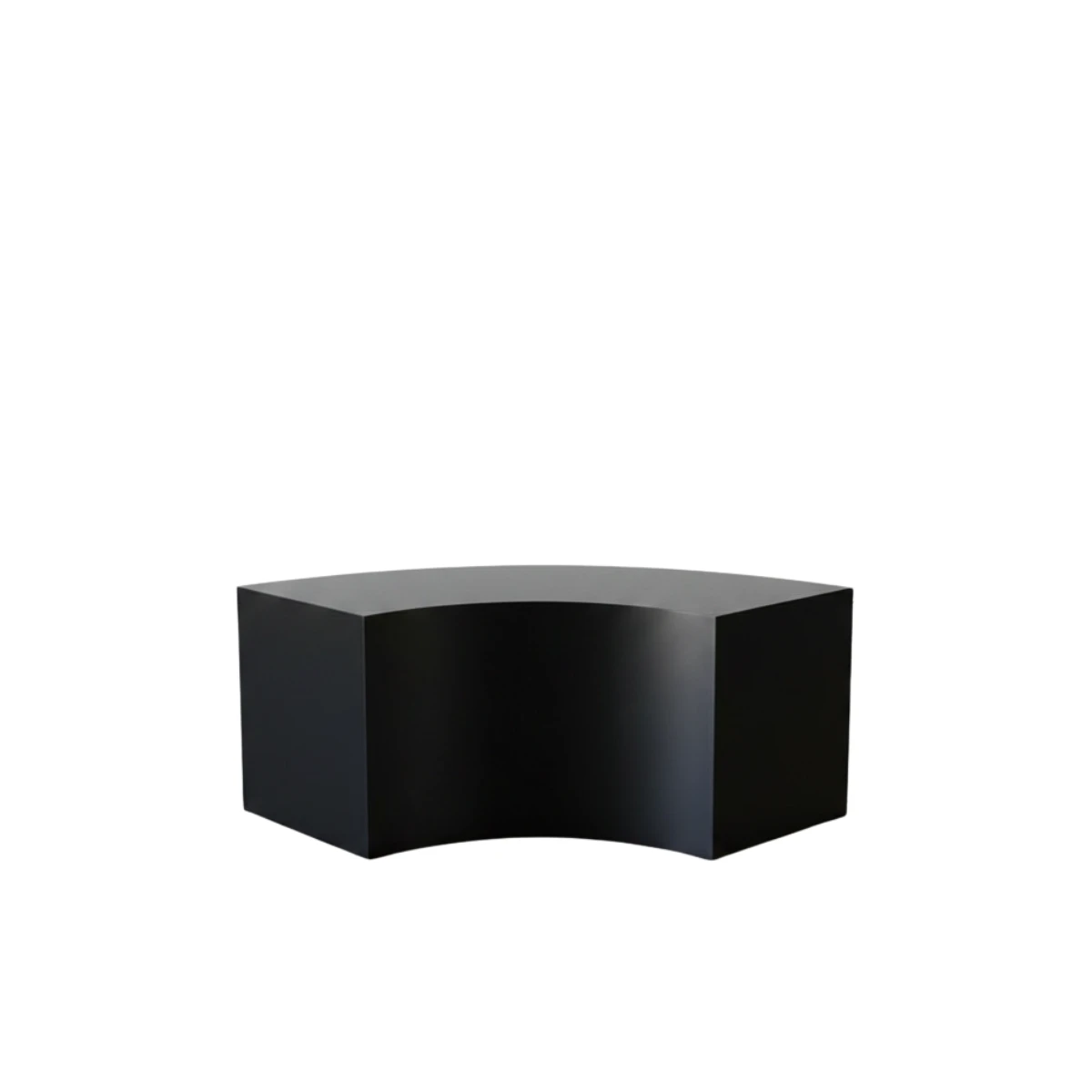 Black Curved Plinth 1 black curved plinth cutout