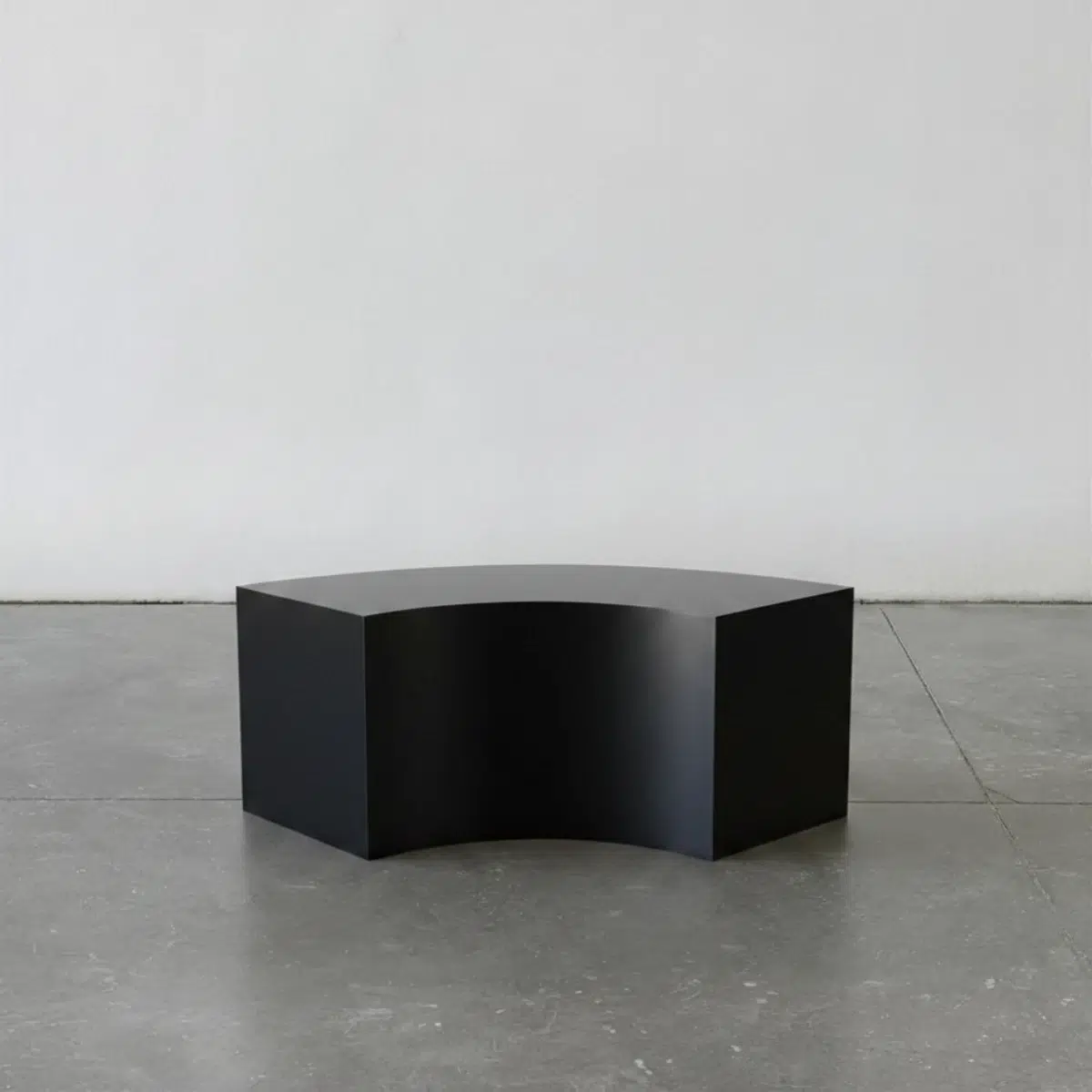 Black Curved Plinth 2 black curved plinth