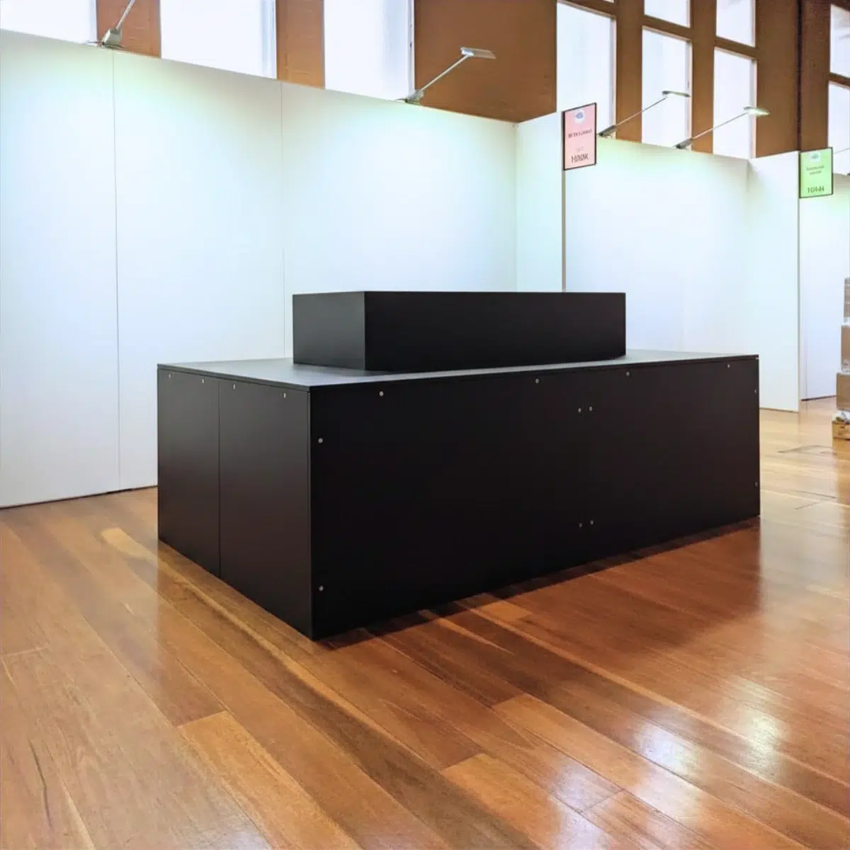 Black Tabletop Display Plinth 2 Black Tabletop Display Plinth