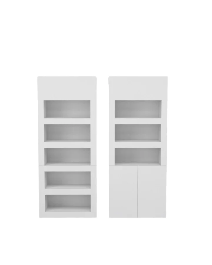 Expo Recessed Shelving Wall