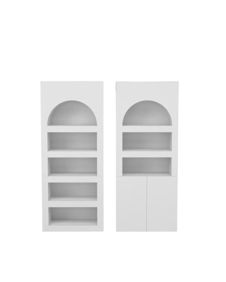 Expo Arch Recessed Shelving Wall