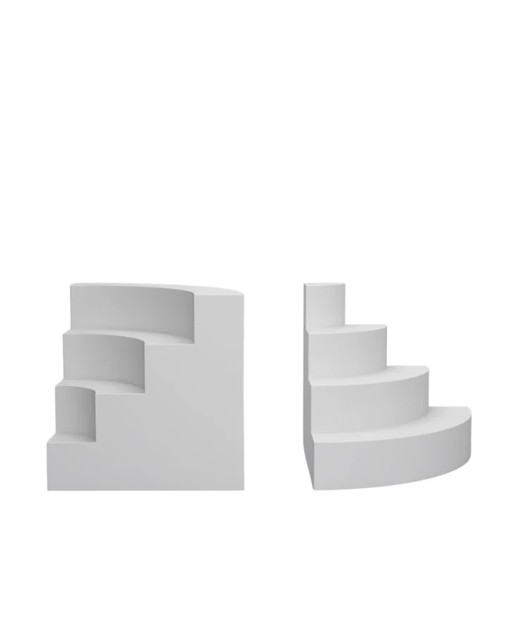 Curved Stair Plinth Display cutout
