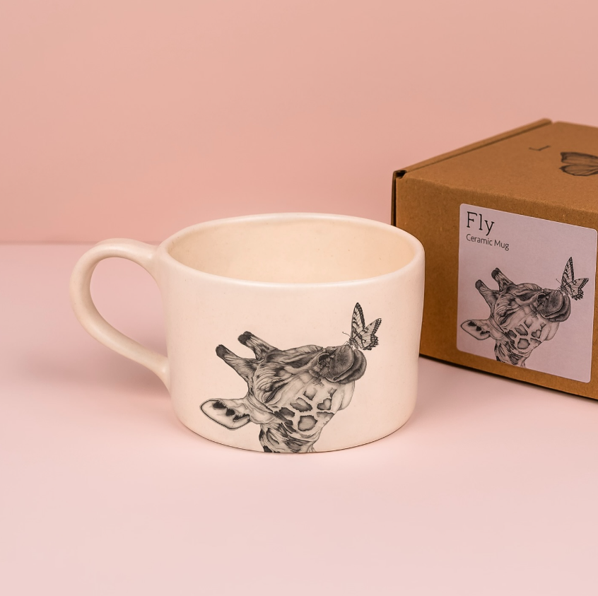Mother's Day Gift Guide - Laura Luke Ceramic Mug with Original Drawings