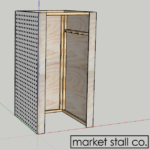changeroom render showing custom pegboard cnc work