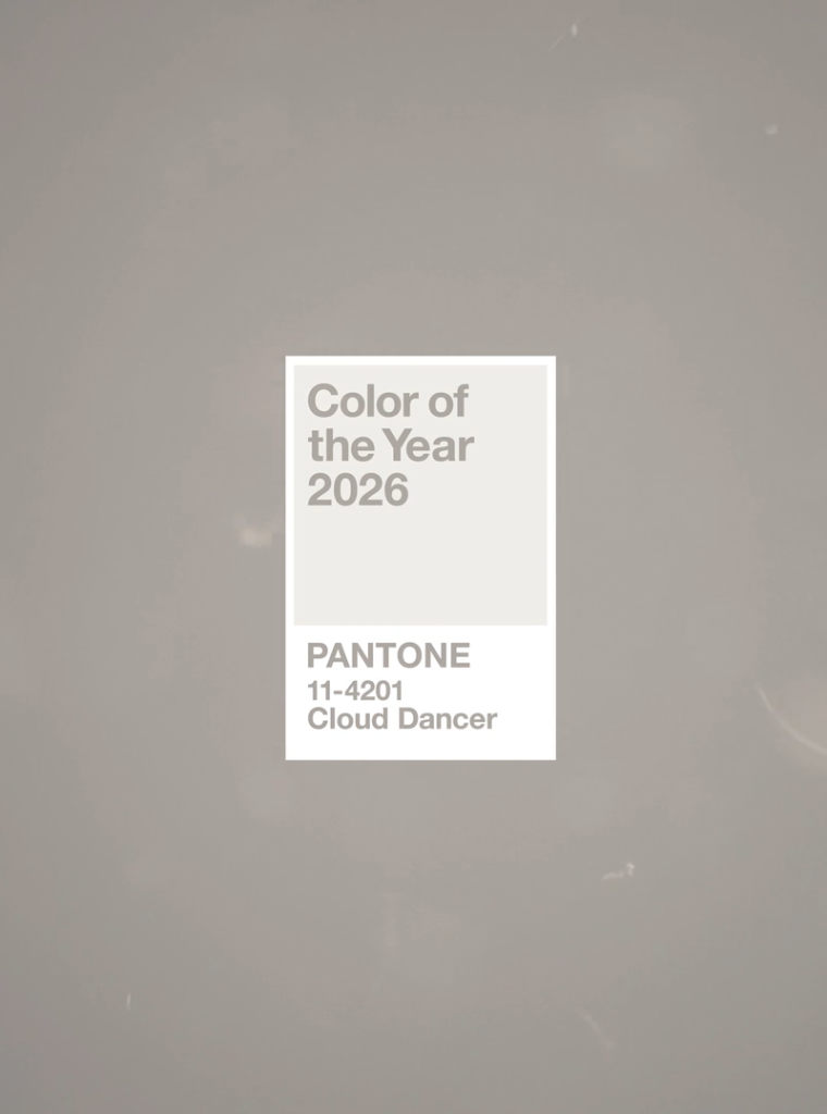Trending Colours in Retail pantone cloud dancer 11-4201