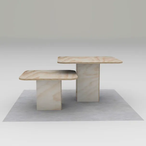 square retail display table combo