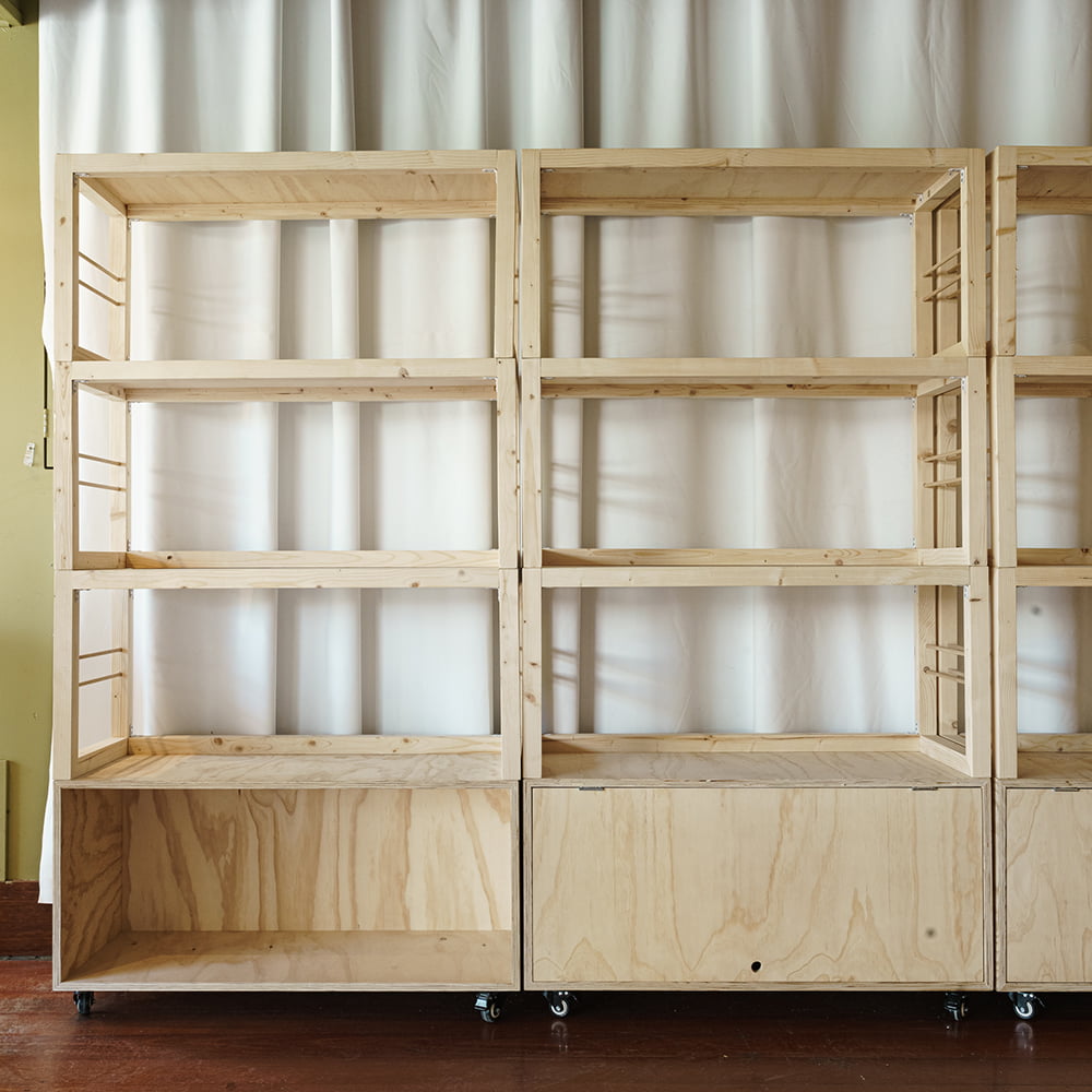 Stacked Shelving Unit By Market Stall Co