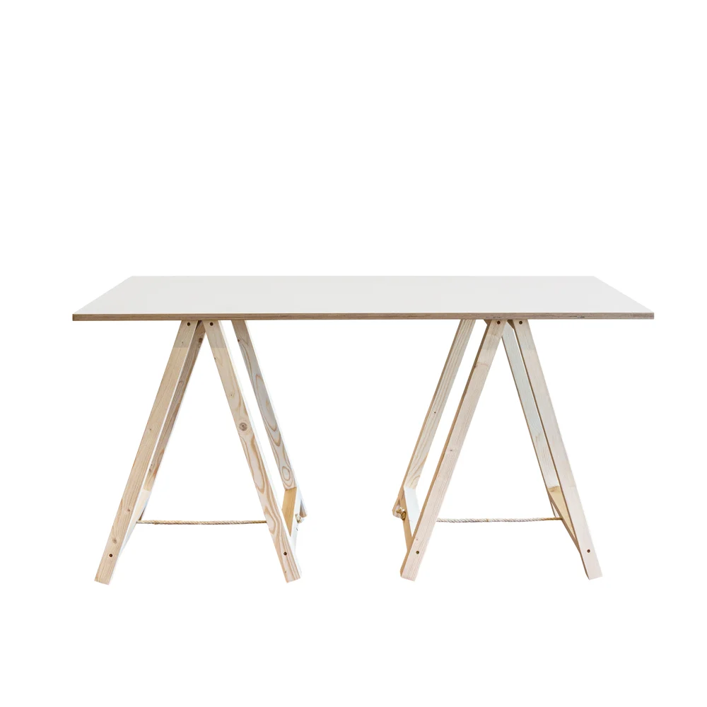 White Trestle Table by Market Stall Co for Hire