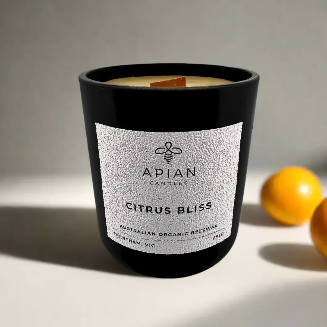apian candles wellbeing citrus bliss cande