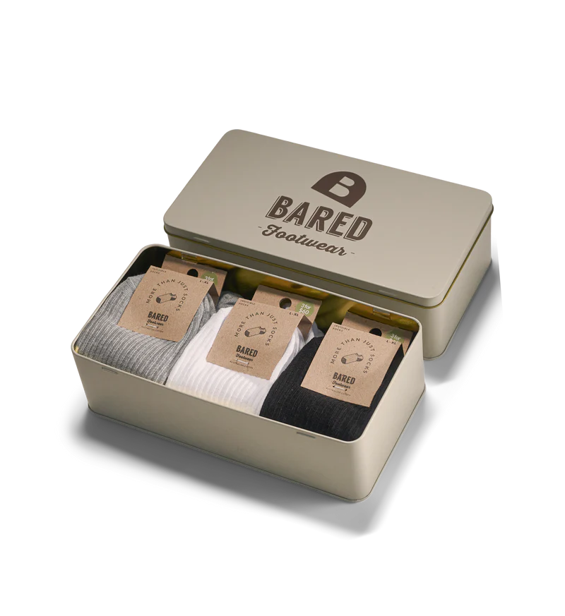 bared footwear Mens Invisible Sock Tin