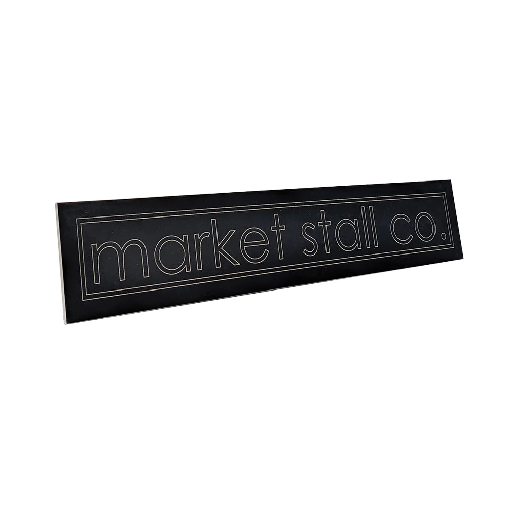 market stall co plywood rectangle sign
