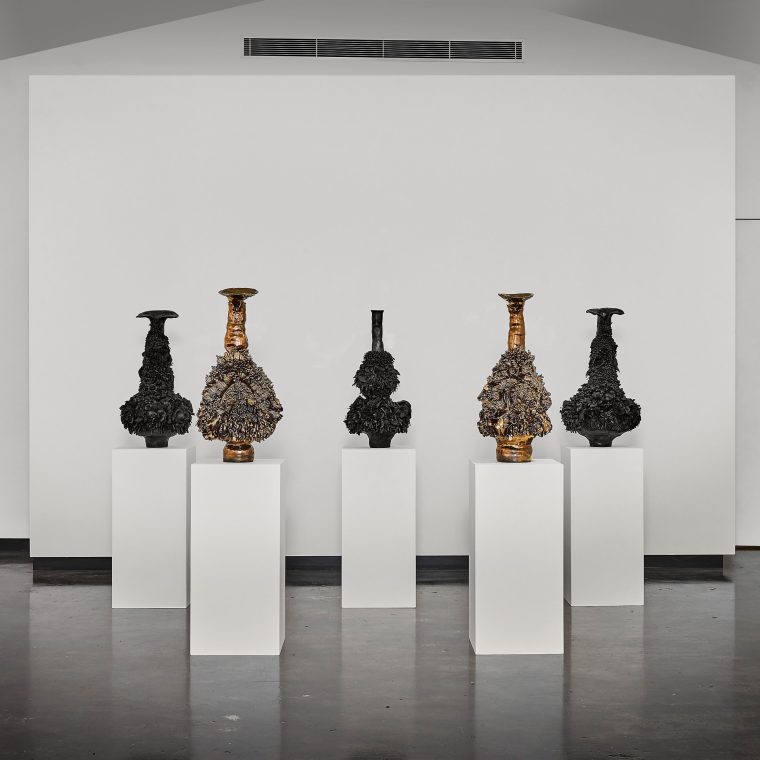 gallery style layout plinths