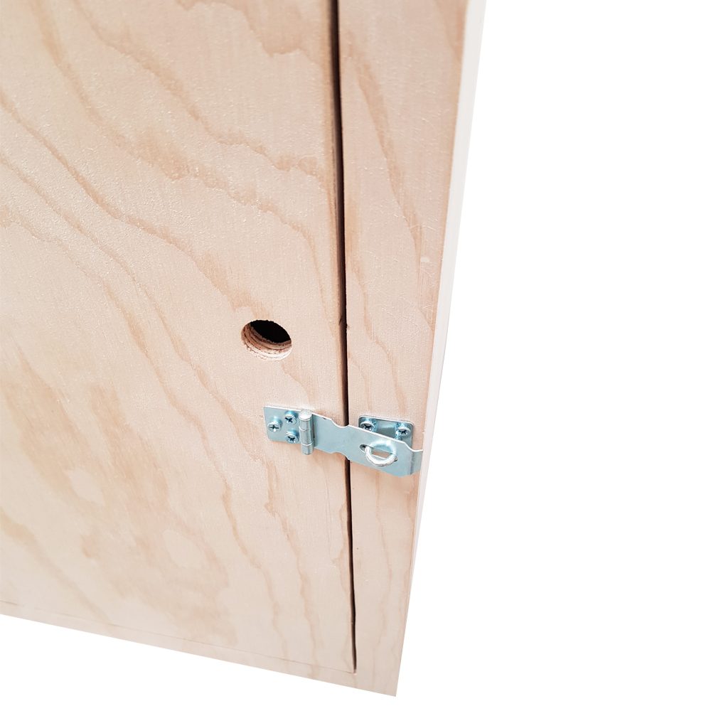 lockable plywood storage bos hasp and staple