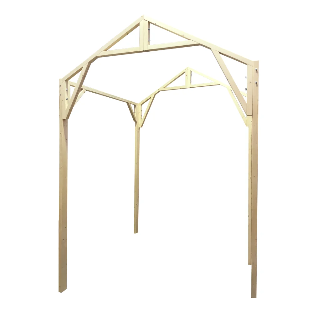 market stall co pitched roof frame