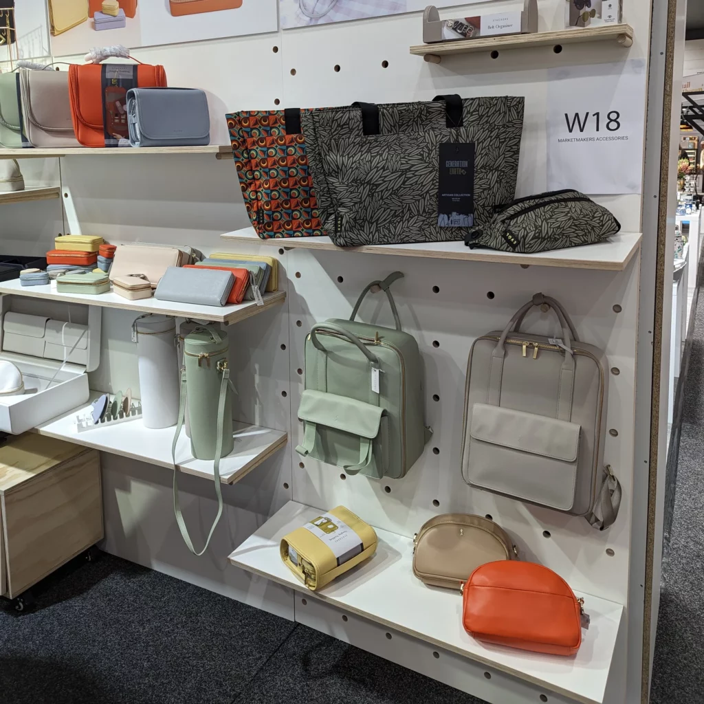 white shop shelving system at reed 2023