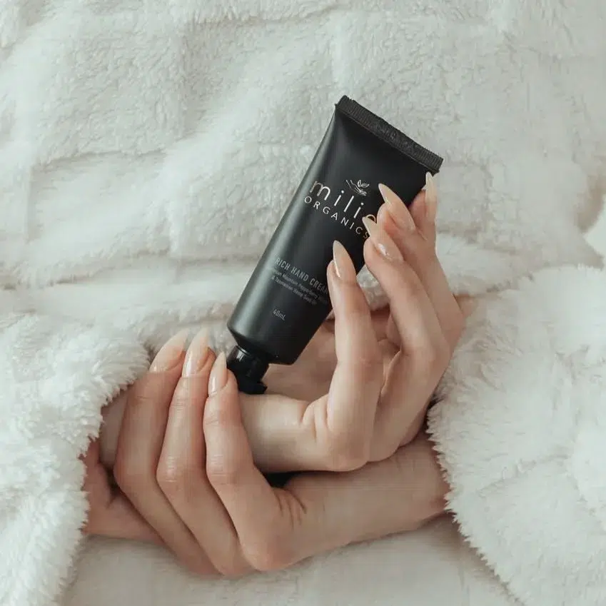 milie organics rich hand cream