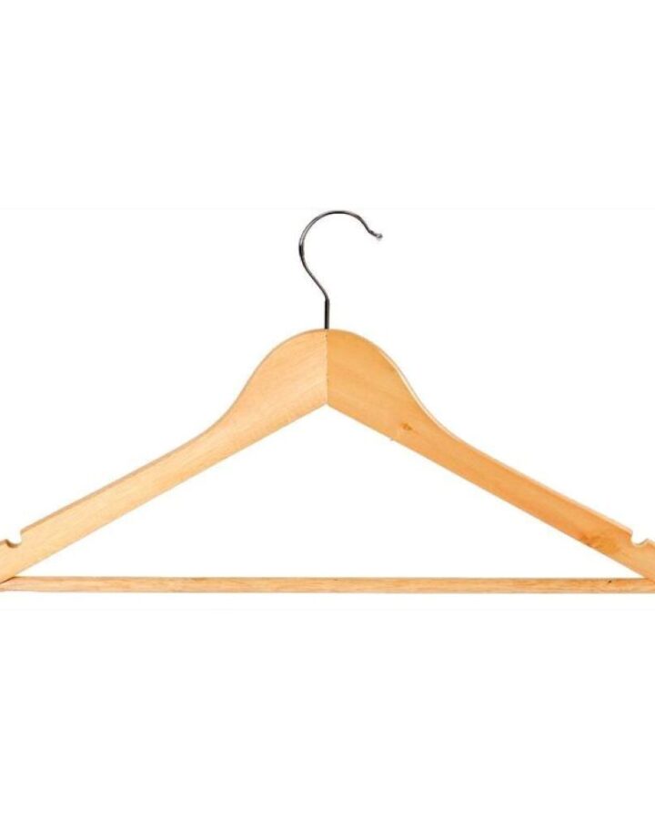 timber clothes hanger