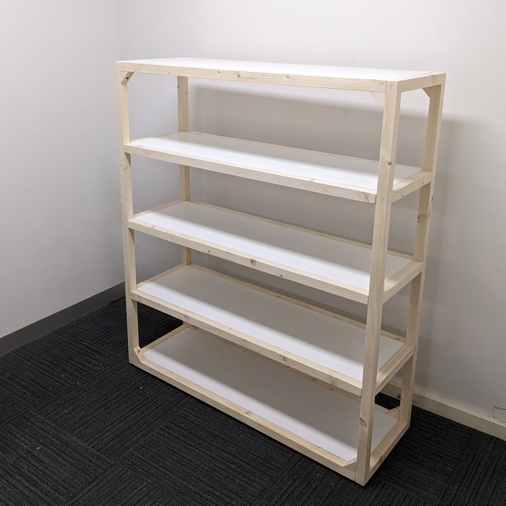 Freestanding shelving unit by Market Stall Co
