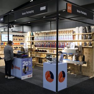 EOFY Retail Refresh: 7 Investments That Improve Customer Experience And Store Performance 6 venus packaging_blue cabinet style counter (4)