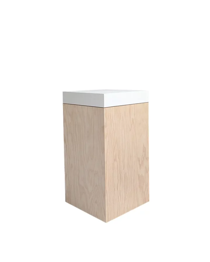 plinth with contrasting top cutout