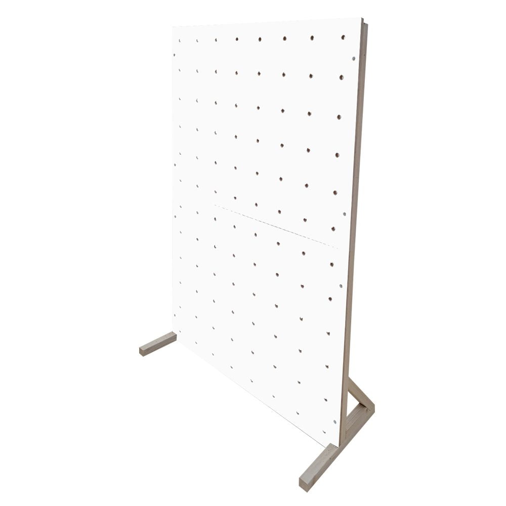 white pegboard colour freestanding peg boards
