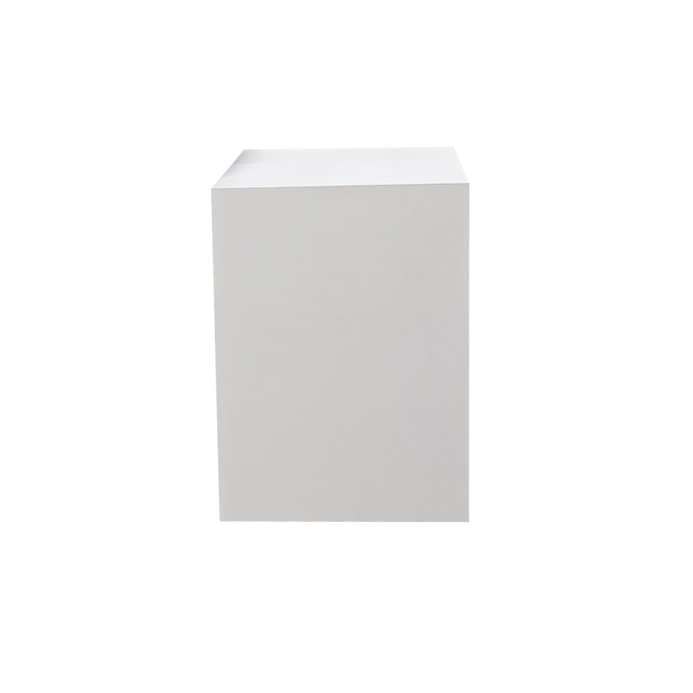 painted MDF plinth in white