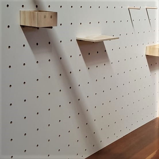 market stall co white pegboard