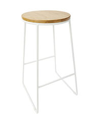 white bar stool
